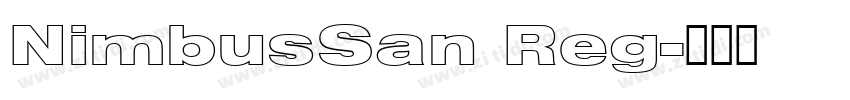 NimbusSan Reg字体转换